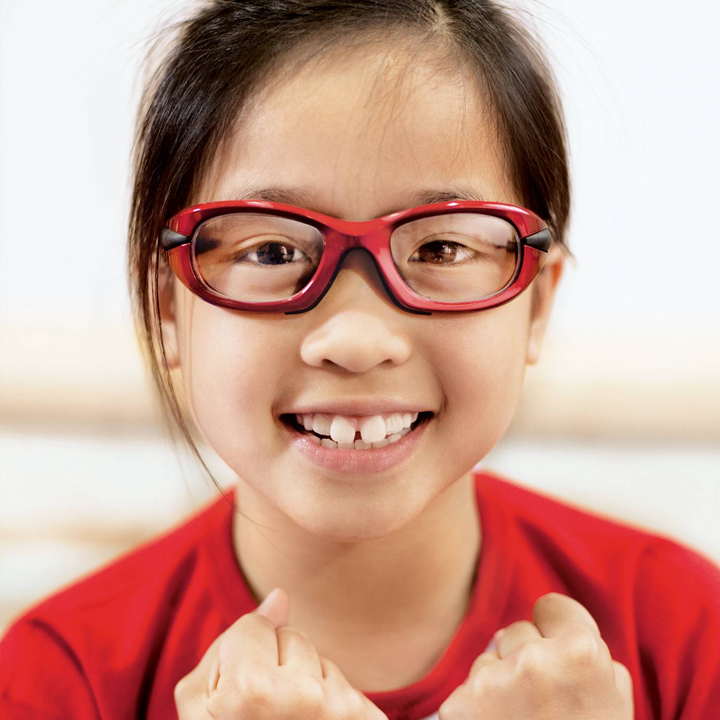 Eyeguard Rosso Con Aste