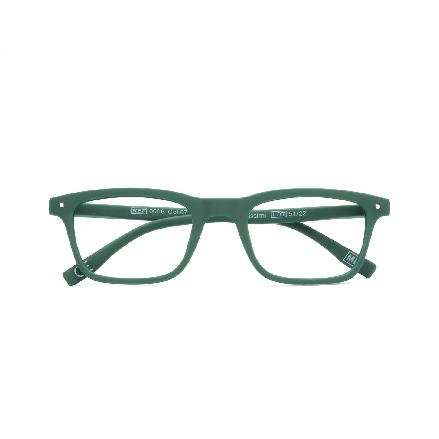 UTR0006 Dark Green, Rectangular reading glasses Utilissimi