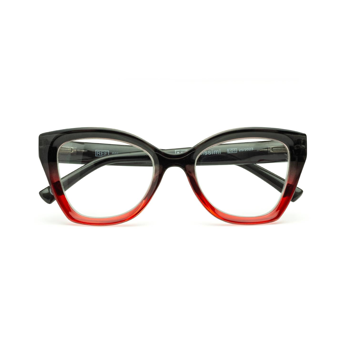 UTR0088 Grigio e Rosso, Occhiali da lettura cat eye