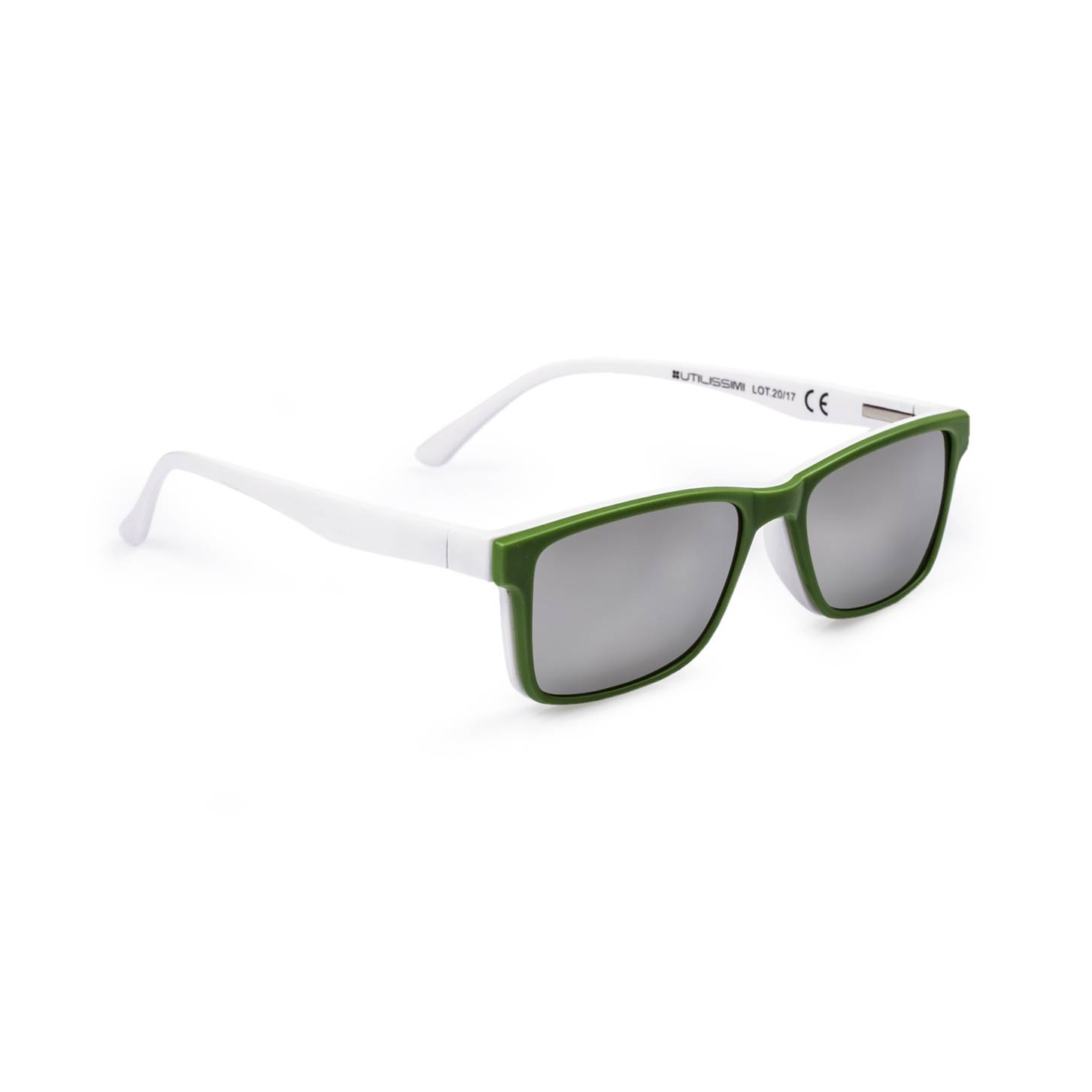 UTR0444 Bianco Clip Verde Lenti Specchiate