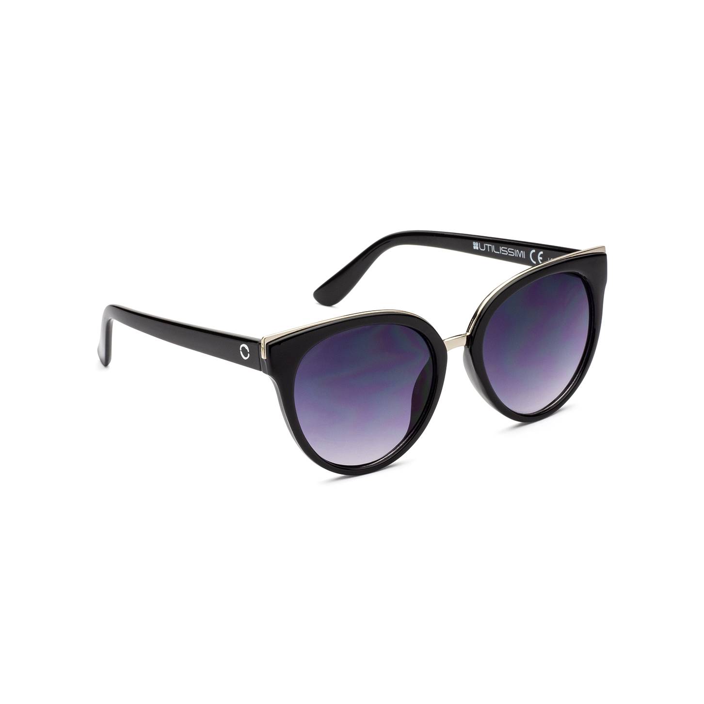 Black rounded outlet sunglasses